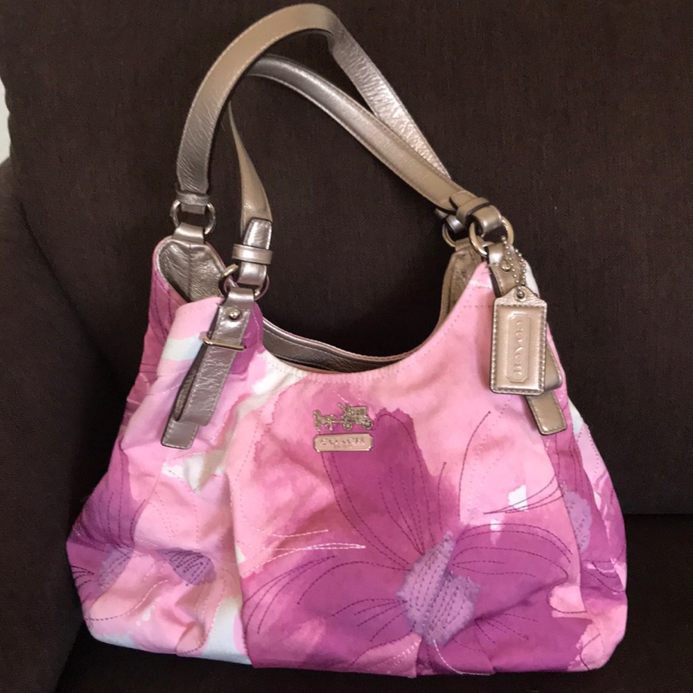 Coach Madison Floral Print Maggie Handbag